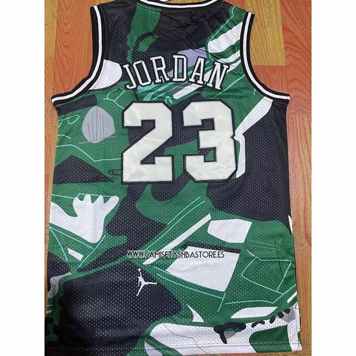 Michael Jordan NO 23 Camiseta Chicago Bulls Mitchell & Ness Verde